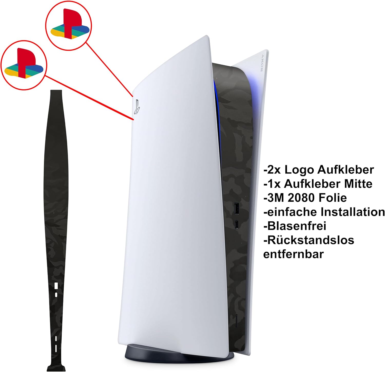 PS5 Playstation 5 Skin Mittelteil