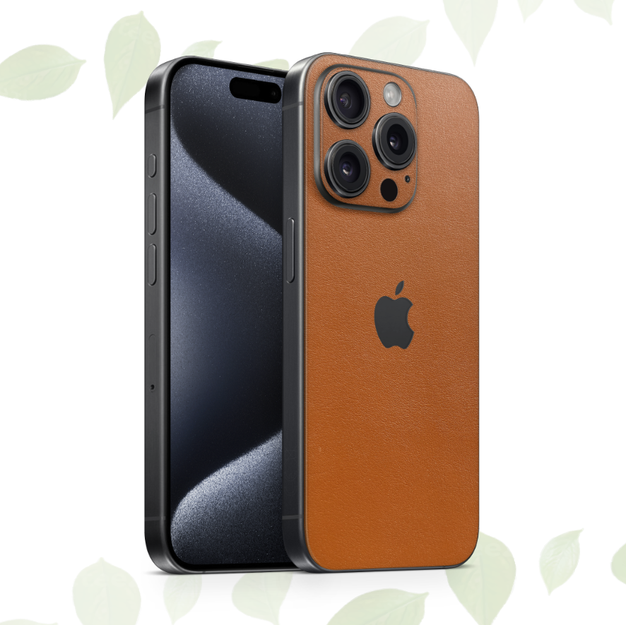 iPhone 14 Pro Skin Leder Braun/Cognac