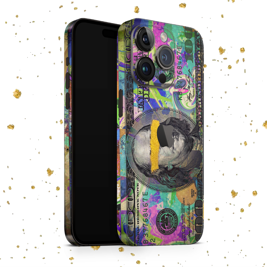 iPhone 14 Pro Skin mit 24K Gold Benjamin Matt
