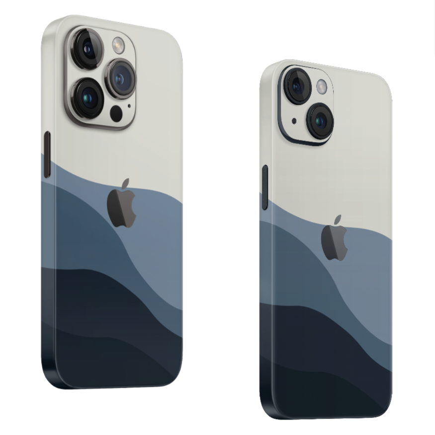 iPhone Skin Blue Flow