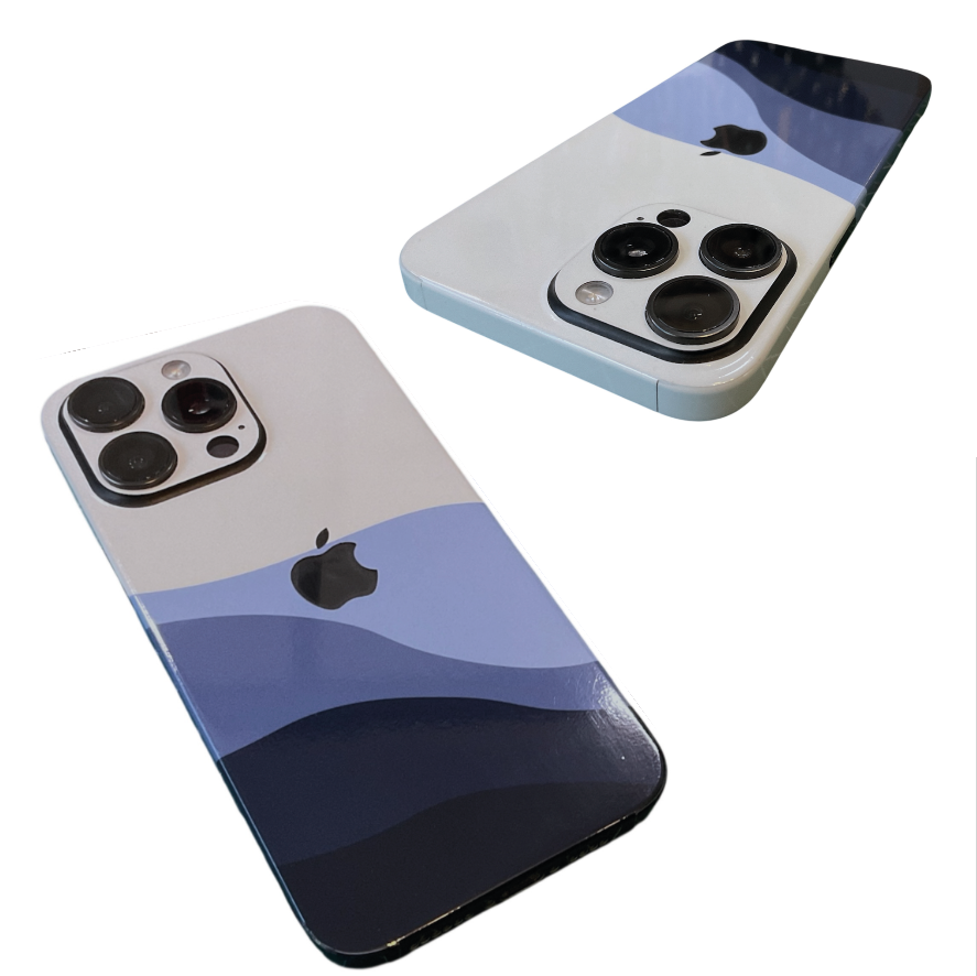 iPhone Skin Blue Flow