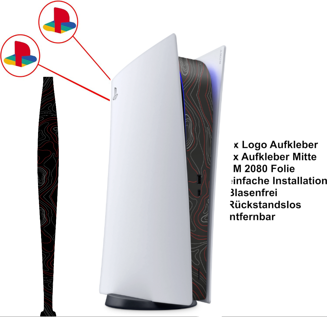 PS5 Playstation 5 Skin Mittelteil