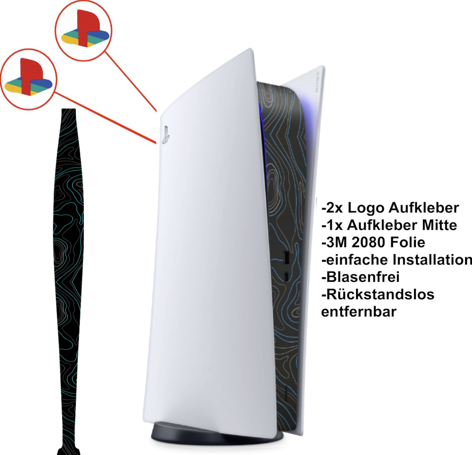 PS5 Playstation 5 Skin Mittelteil