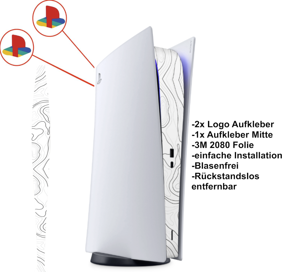 PS5 Playstation 5 Skin Mittelteil