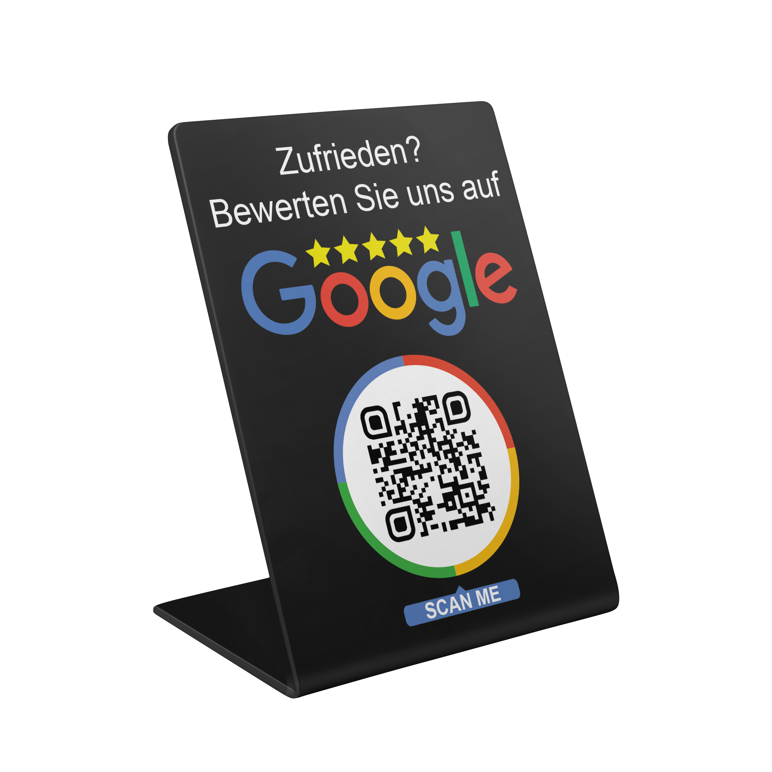 Goolge Bewertungsaufsteller Acryl schwarz