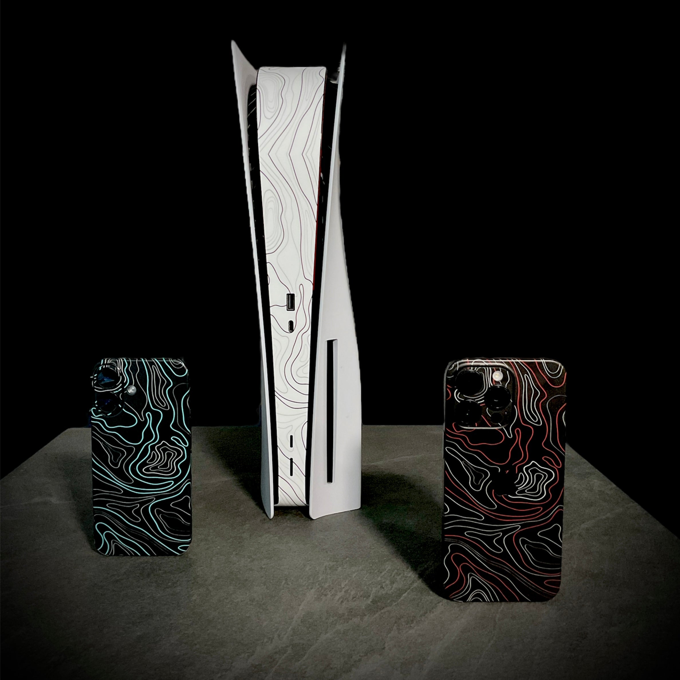 iPhone 14 Pro Max Skin Topo Red Matt