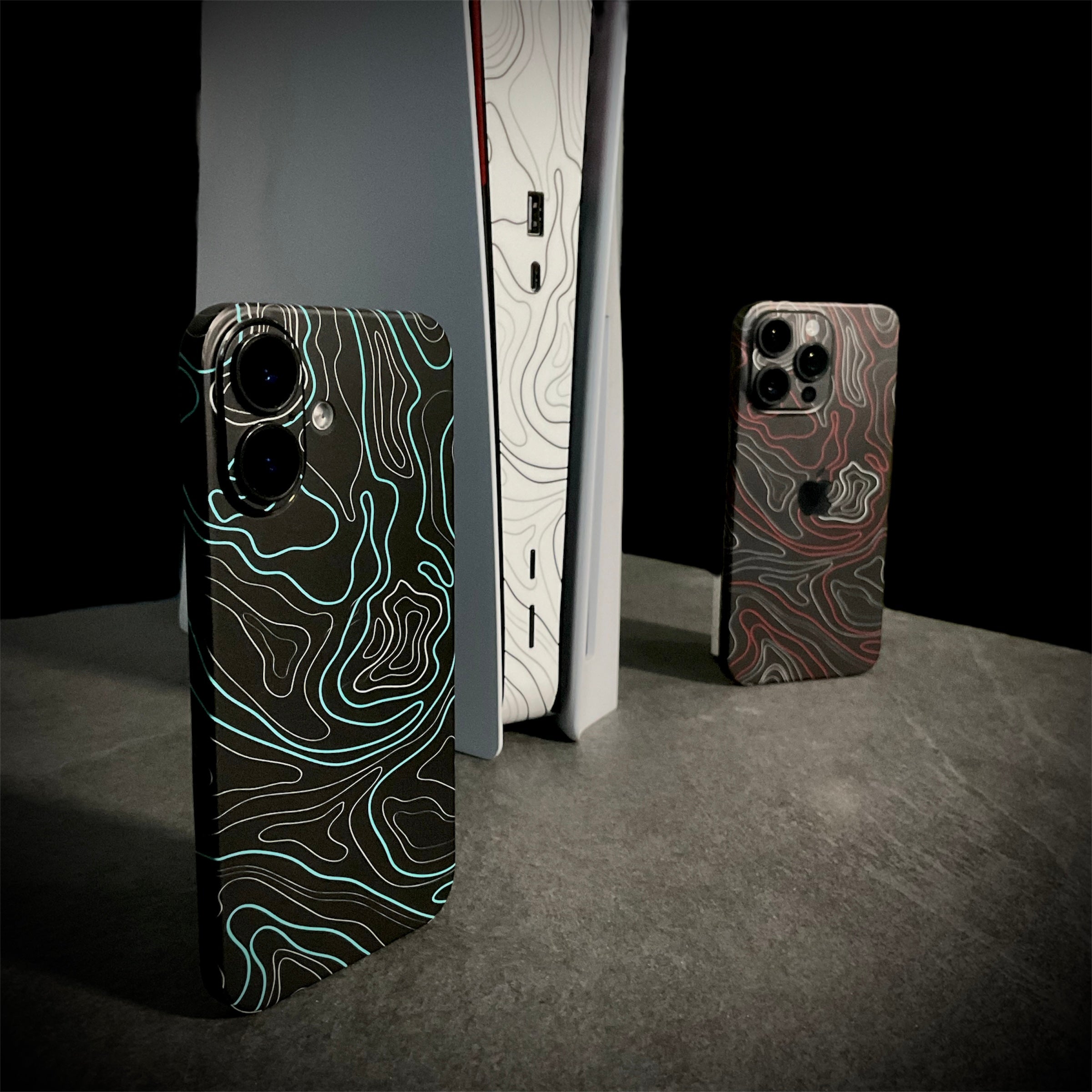 iPhone 14 Pro Max Skin Topo Red Matt