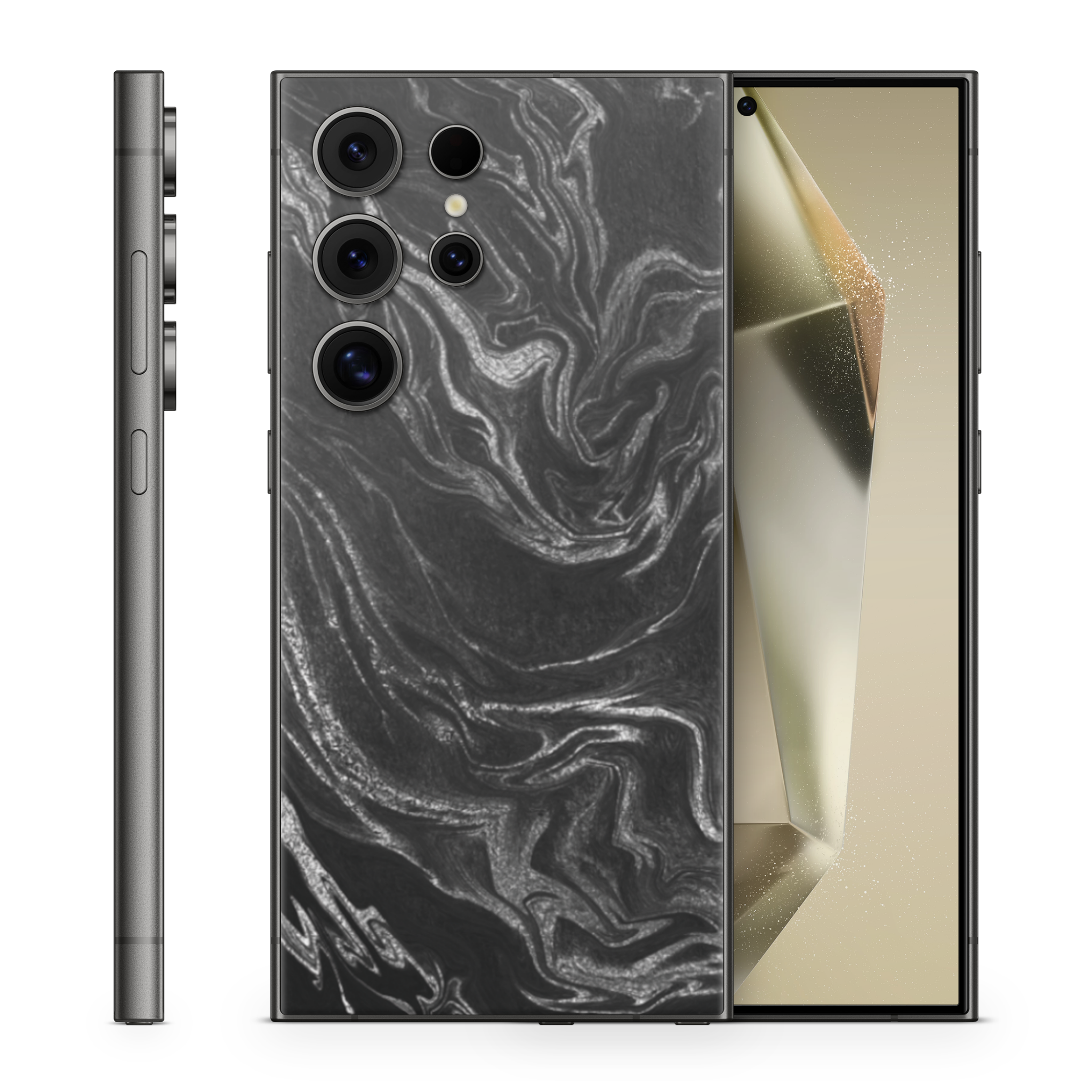 Galaxy S24 Ultra Skin Black Silver