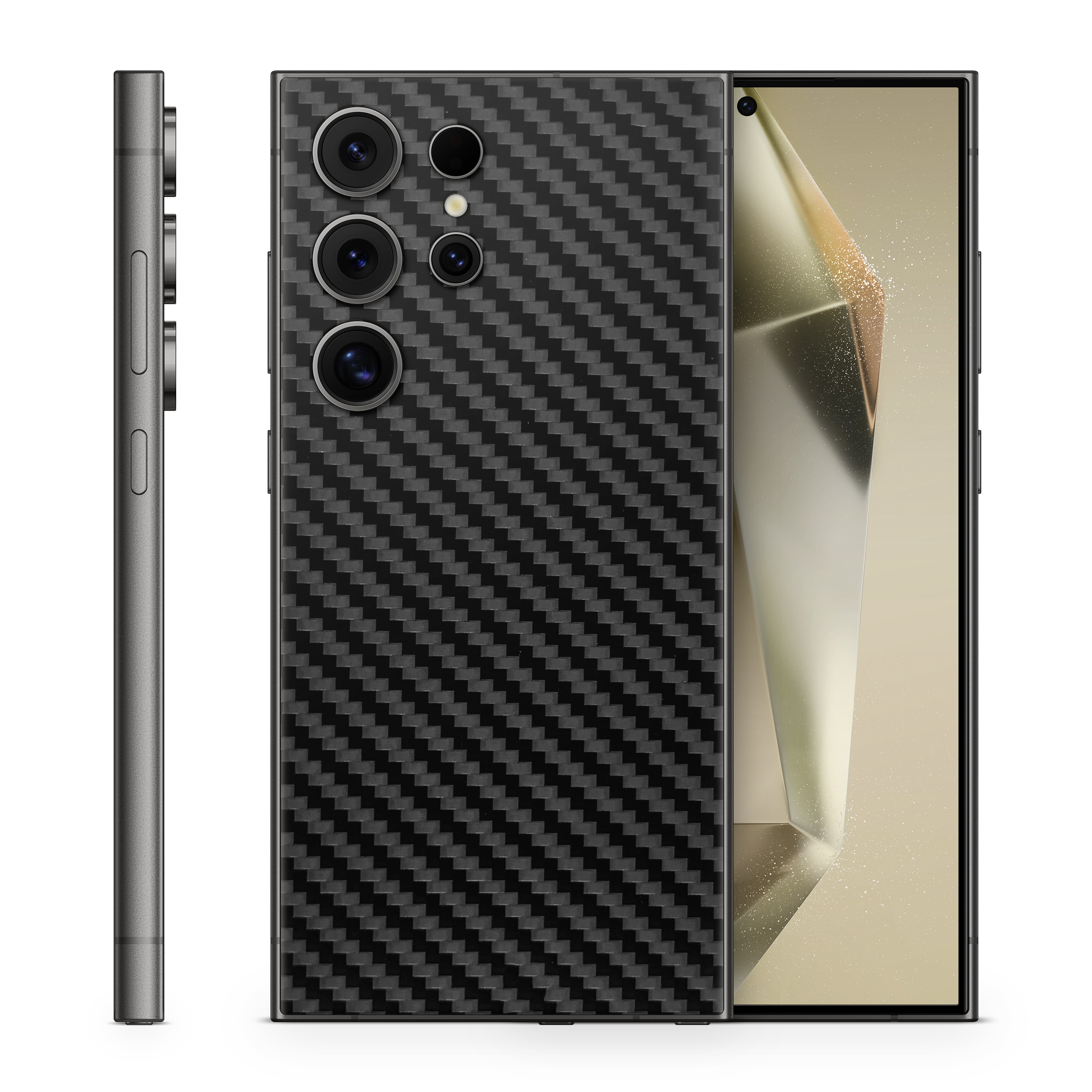 Galaxy S25 Ultra Skin Carbon Schwarz