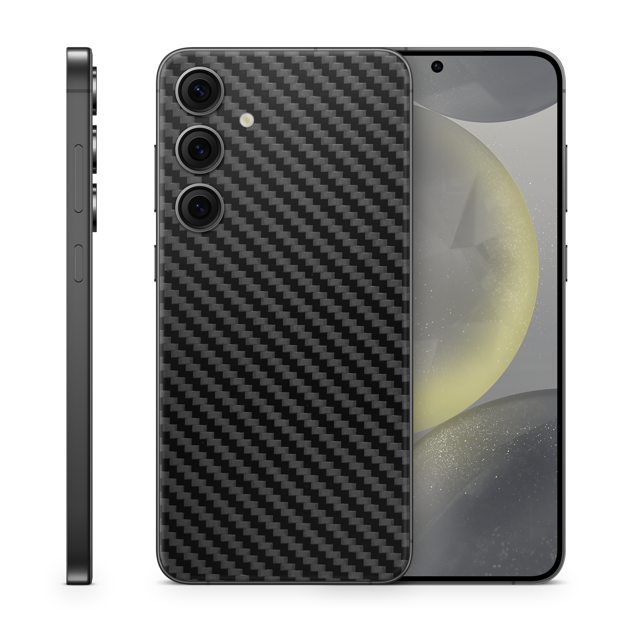 Galaxy S25 Skin Carbon Schwarz