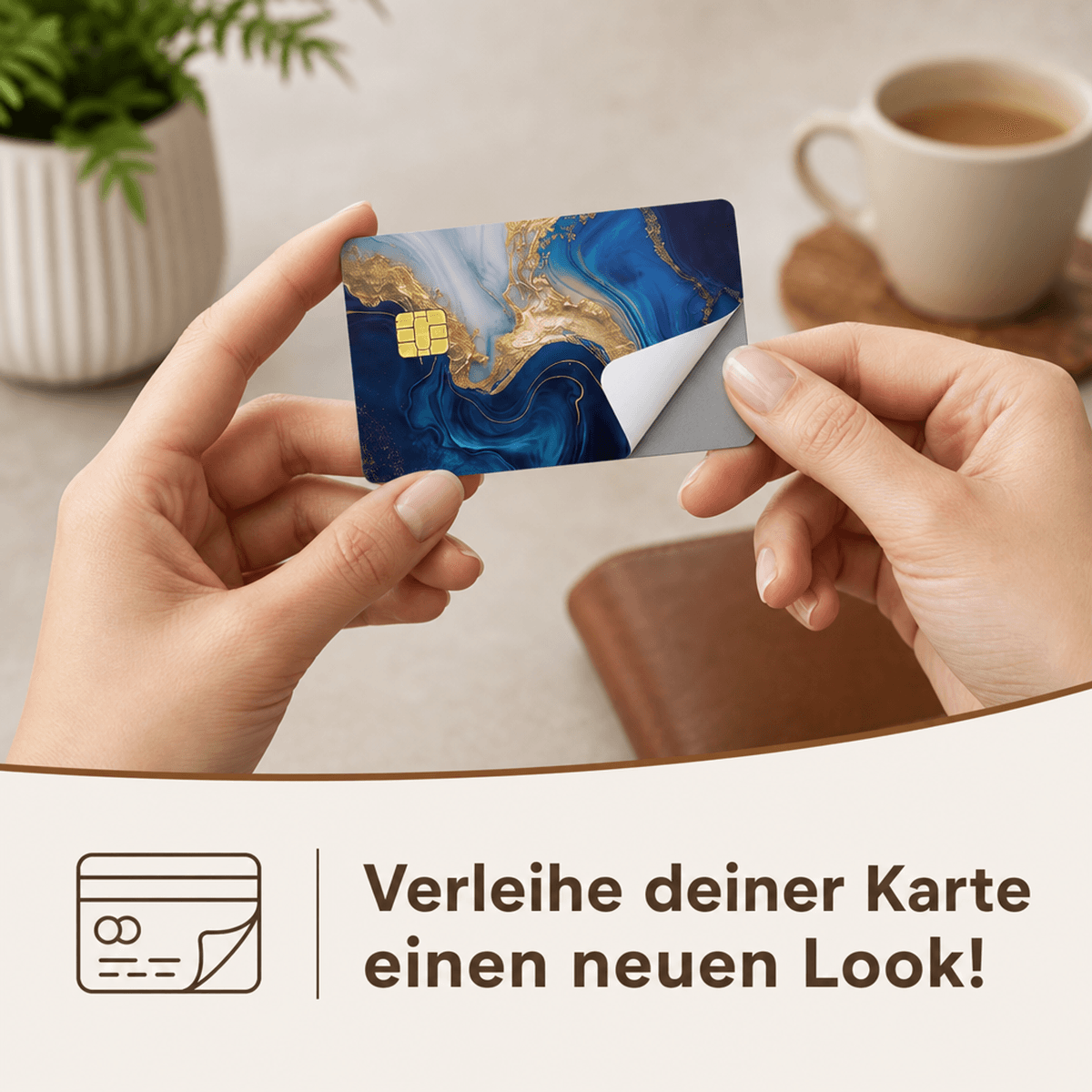 EC-/Kreditkarten Aufkleber – Bankkarten individuell gestalten – Vinylfolie mit Schutzlaminat, kratzfest, rückstandslos entfernbar – 2 Sticker - TF Skins UG
