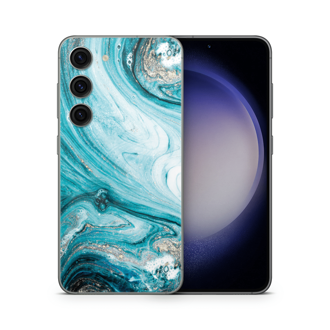 Galaxy S23 Skin Liquid Blue - TF Skins UG