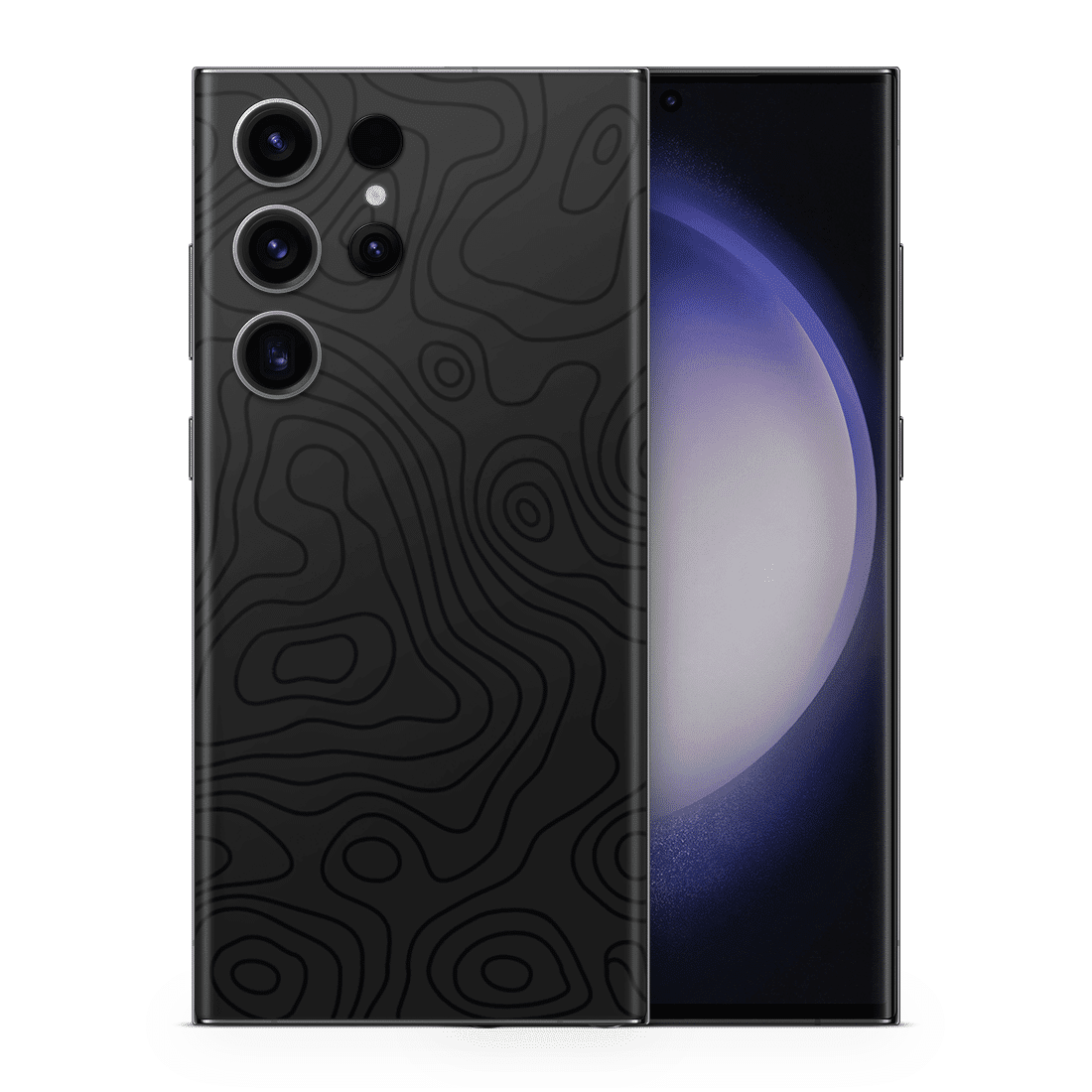 Galaxy S23 Ultra Skin Topo Black - TF Skins UG