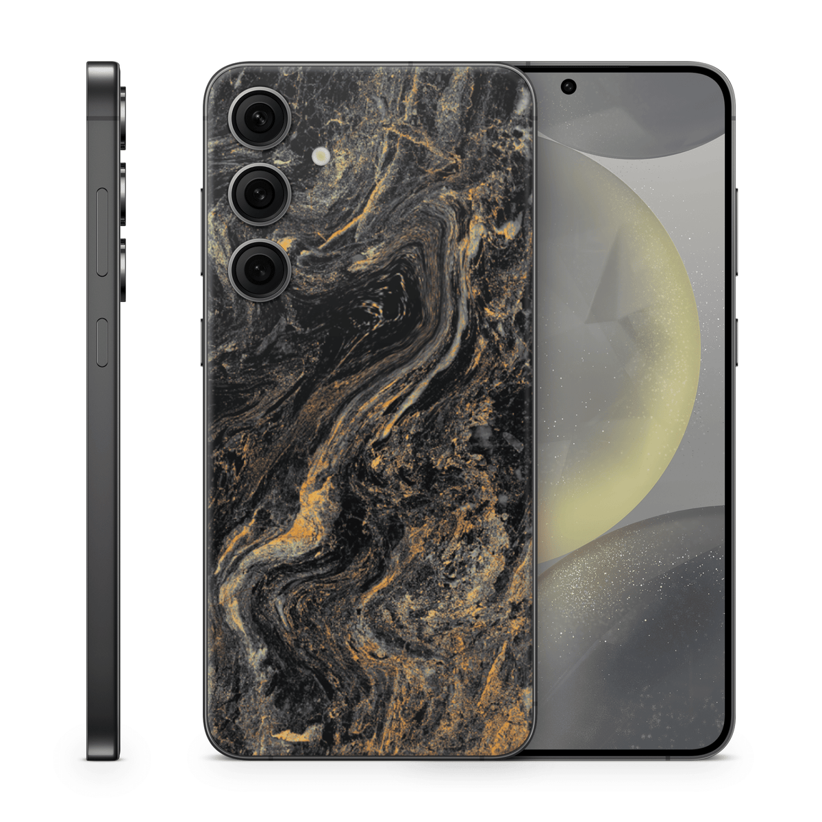 Galaxy S24 Plus Skin Gold Black - TF Skins UG