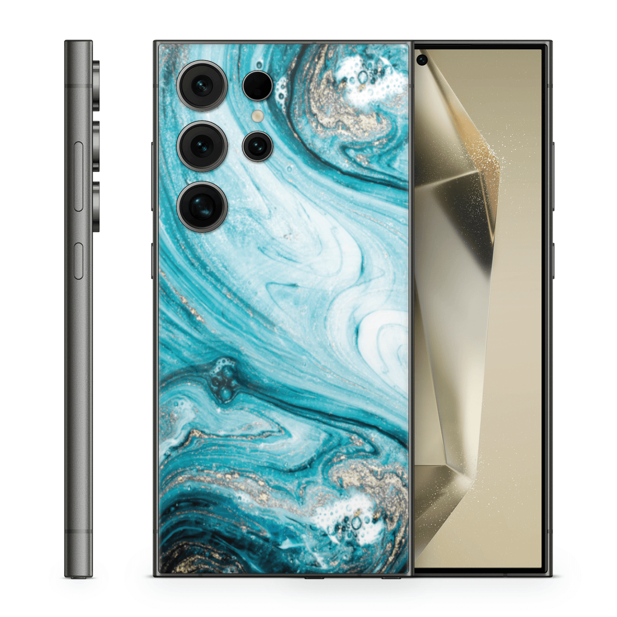 Galaxy S24 Ultra Skin Liquid blue - TF Skins UG
