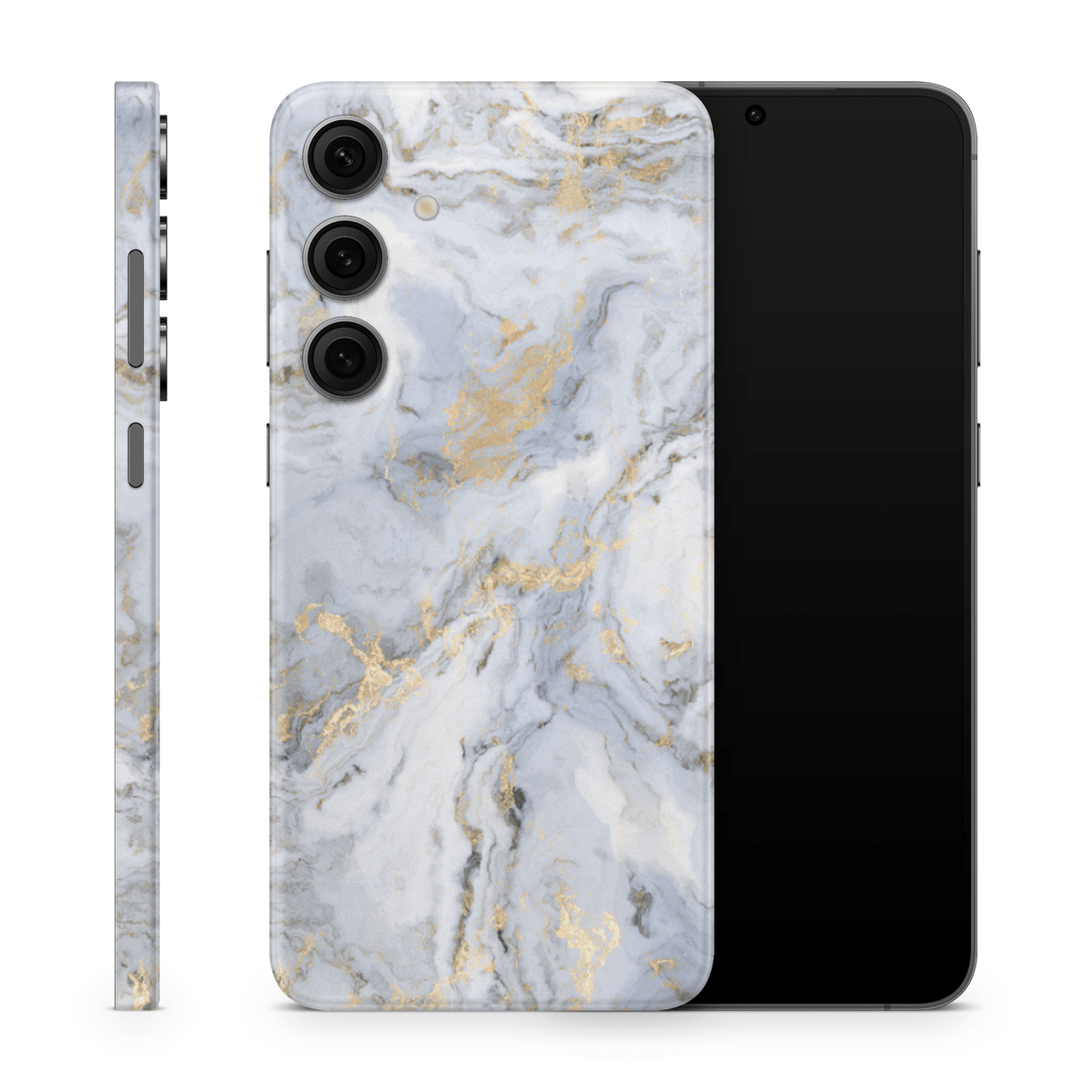 Galaxy S25 Skin Gold Marble - TF Skins UG