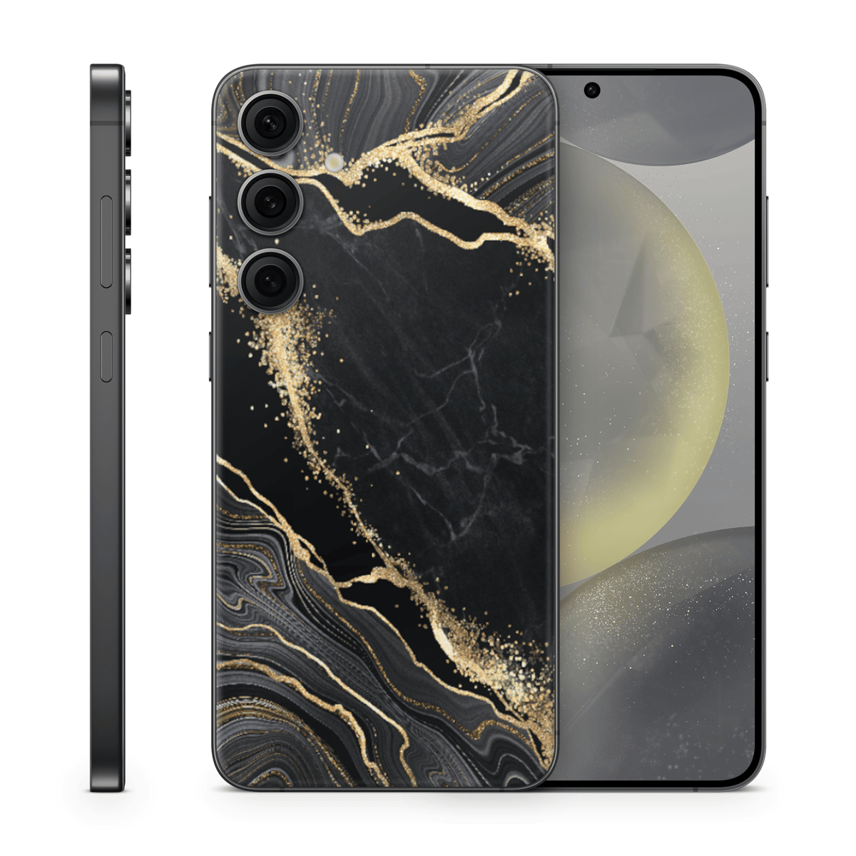 Galaxy S25 Skin Luxury Black - TF Skins UG
