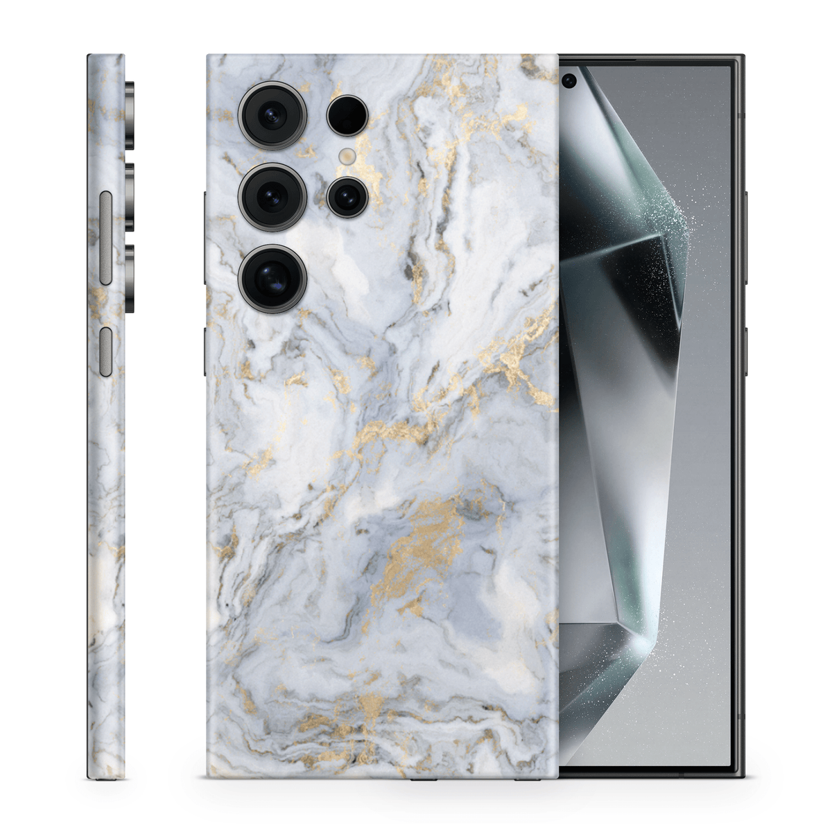 Galaxy S25 Ultra Skin Gold Marble - TF Skins UG