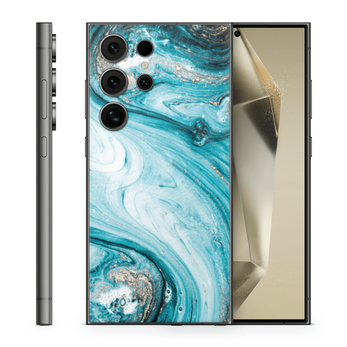 Galaxy S25 Ultra Skin Liquid Blue - TF Skins UG