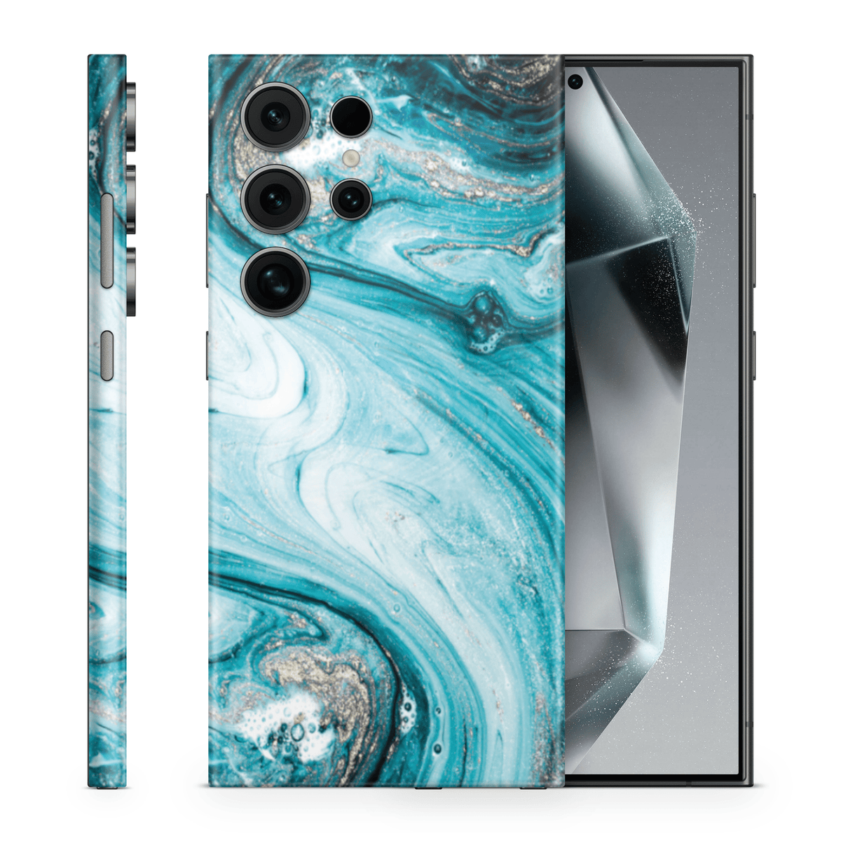 Galaxy S25 Ultra Skin Liquid Blue - TF Skins UG