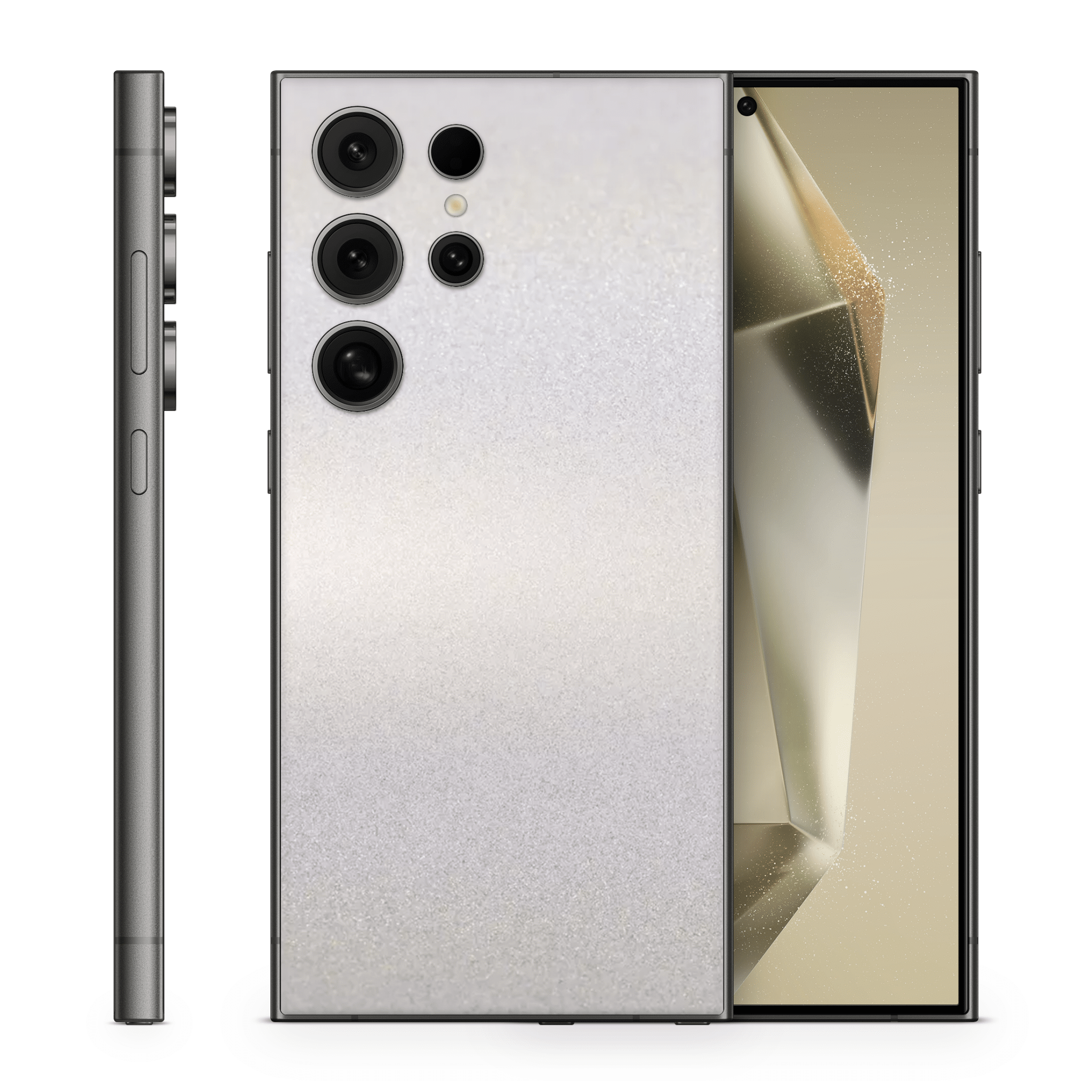 Galaxy S24 Ultra Skin Gloss Flip Ghost Pearl