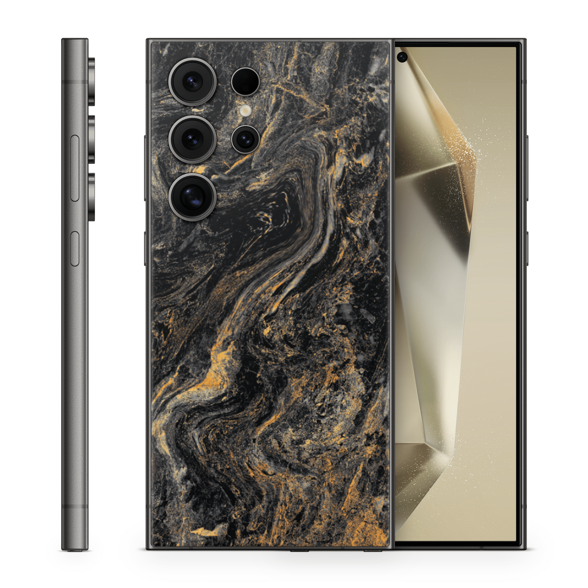 Galaxy S24 Ultra Skin Gold Black