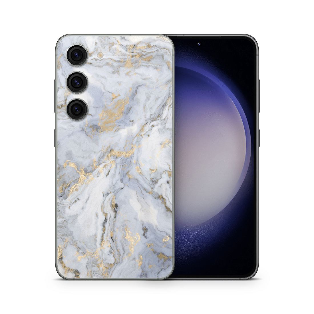 Galaxy S23 Skin Gold Marble