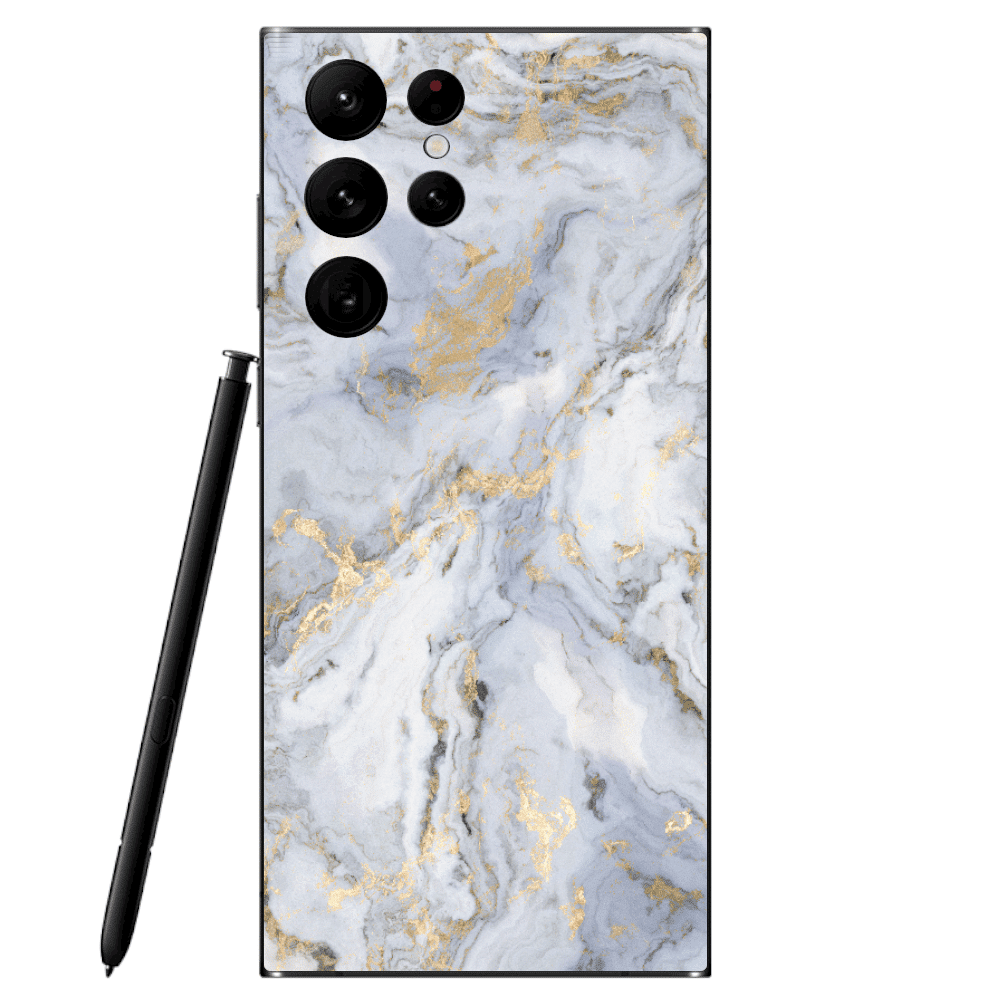Galaxy S22 Ultra Skin Gold Marble