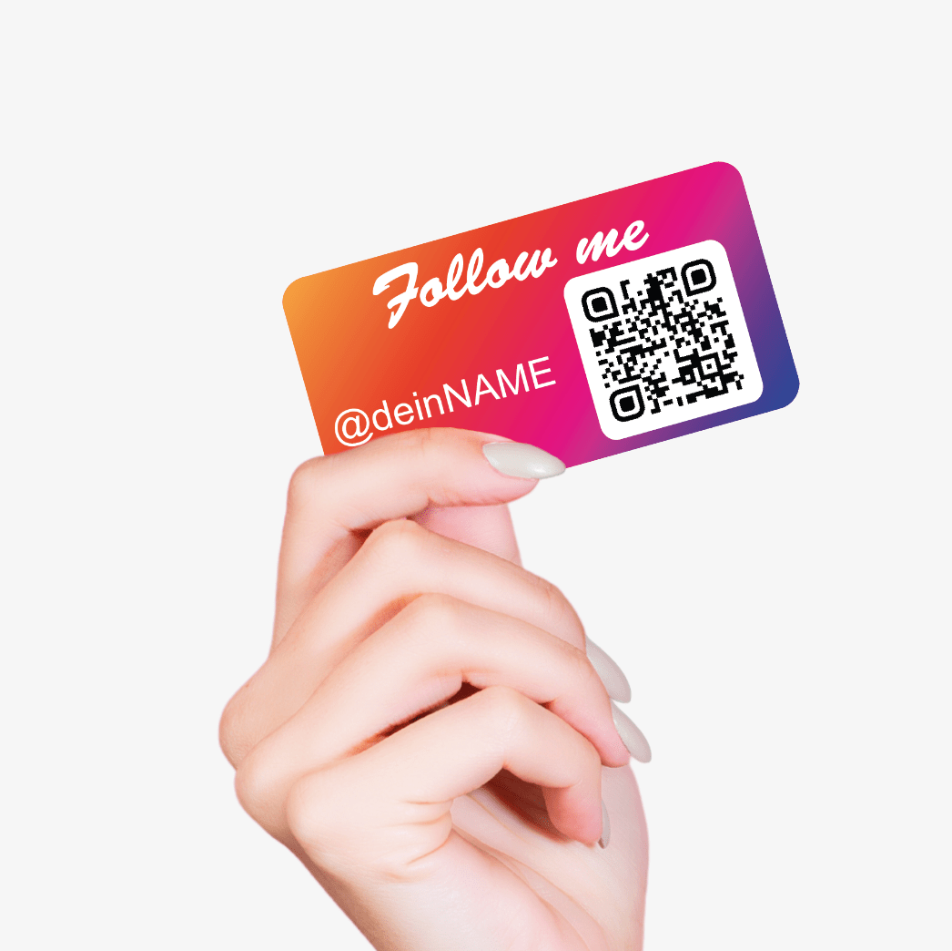 Instagram Aufkleber 4St 10x15cm mit QR Code - TF Skins UG