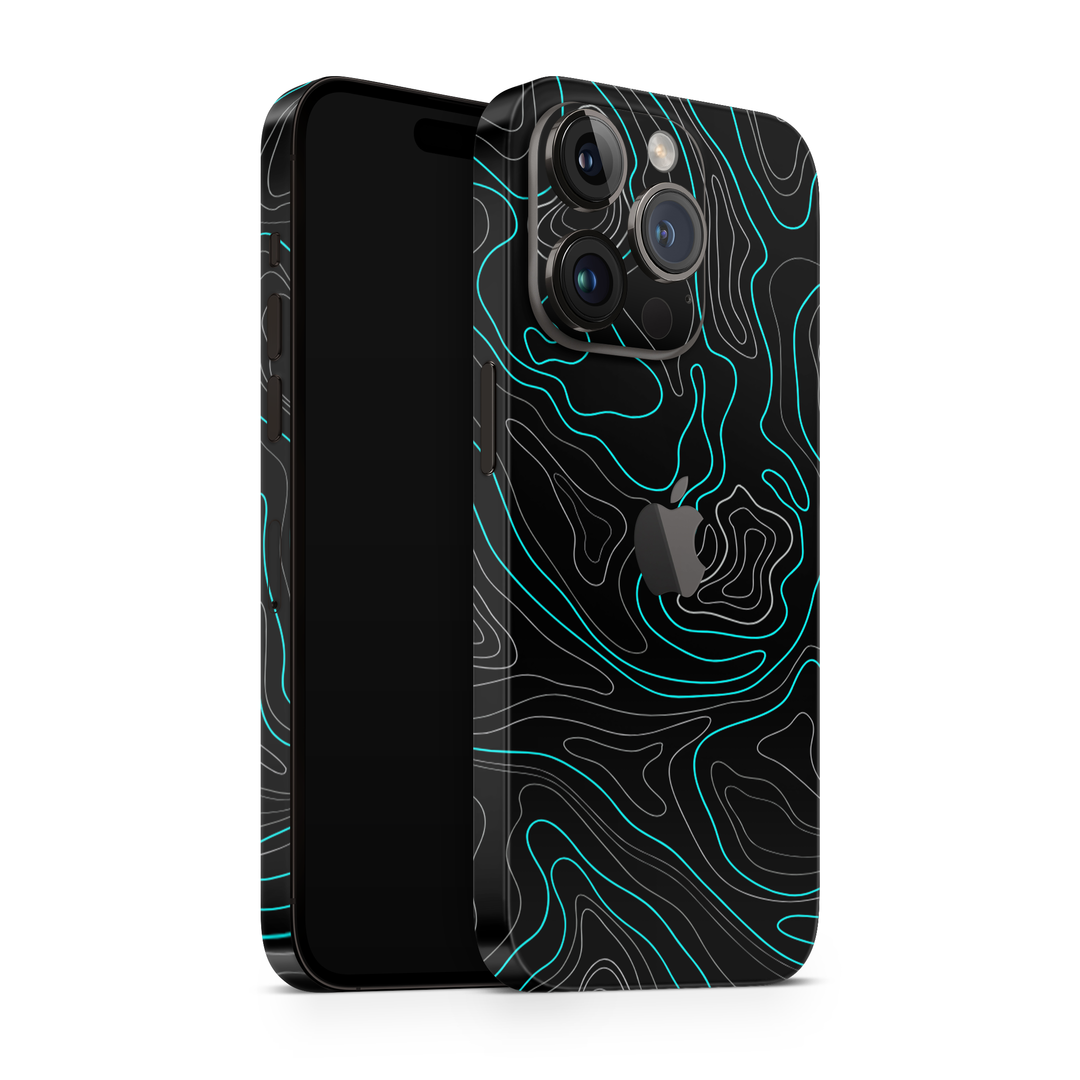 iPhone 14 Pro Max Skin Topo Blue Matt
