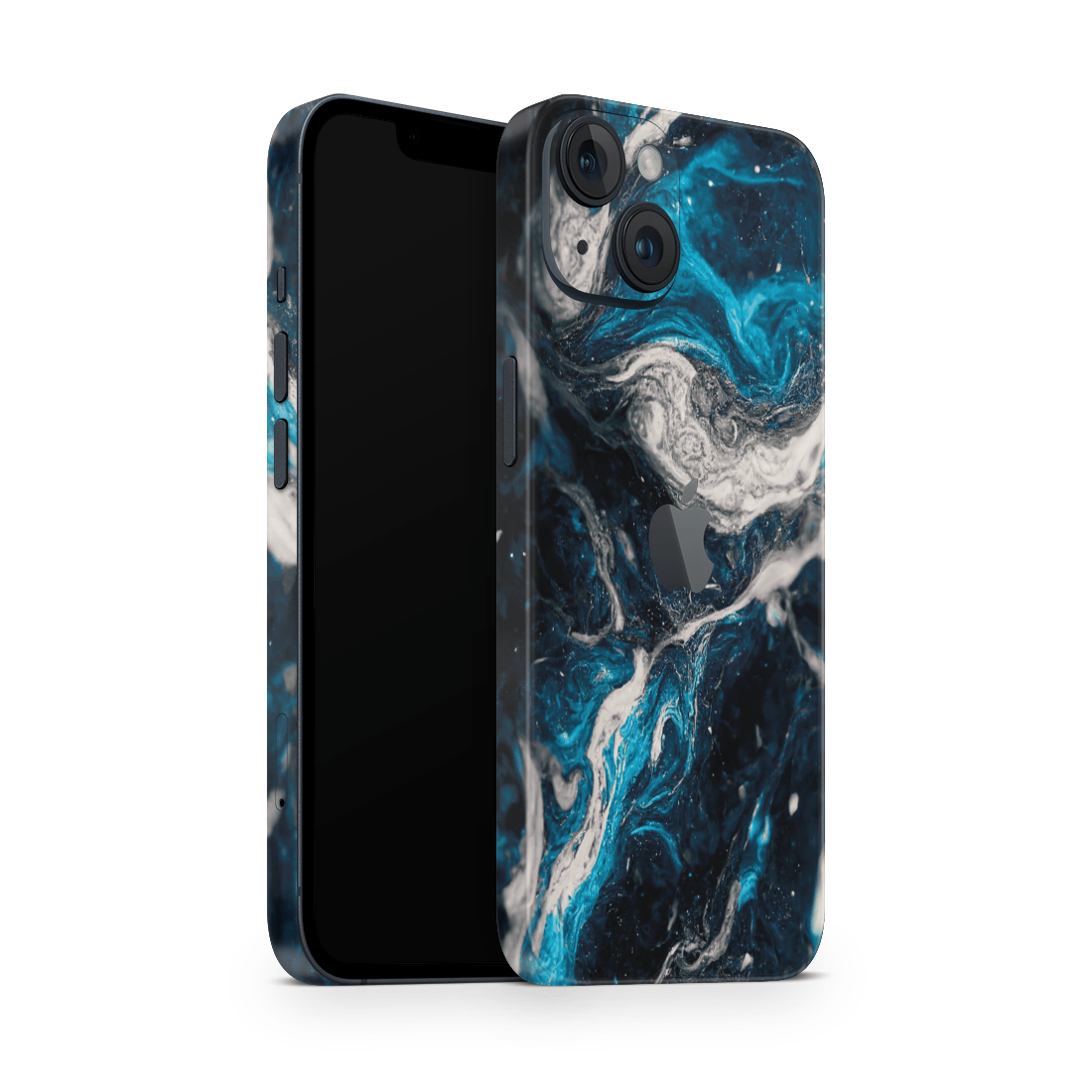 iPhone 13 Mini Skin Blue Silver - TF Skins UG