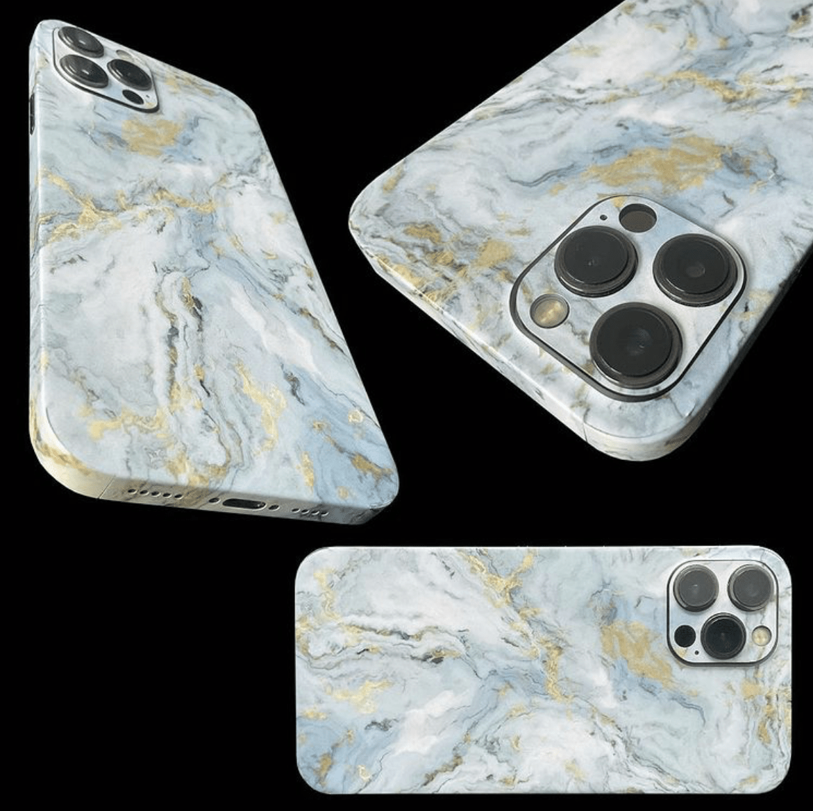 iPhone 14 Pro Skin Gold Marble - TF Skins UG
