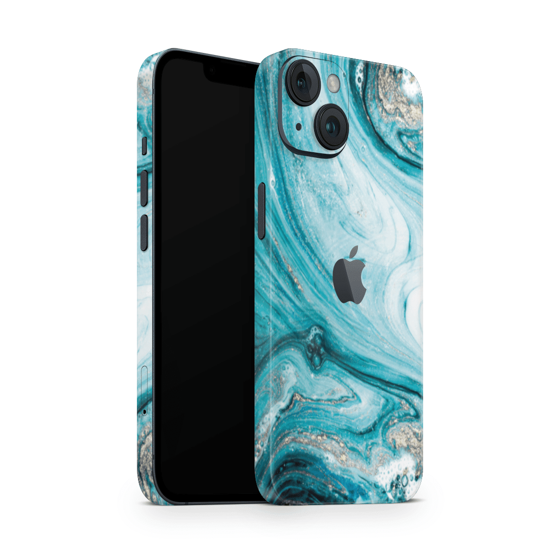 iPhone 15 Skin Liquid Blue - TF Skins UG