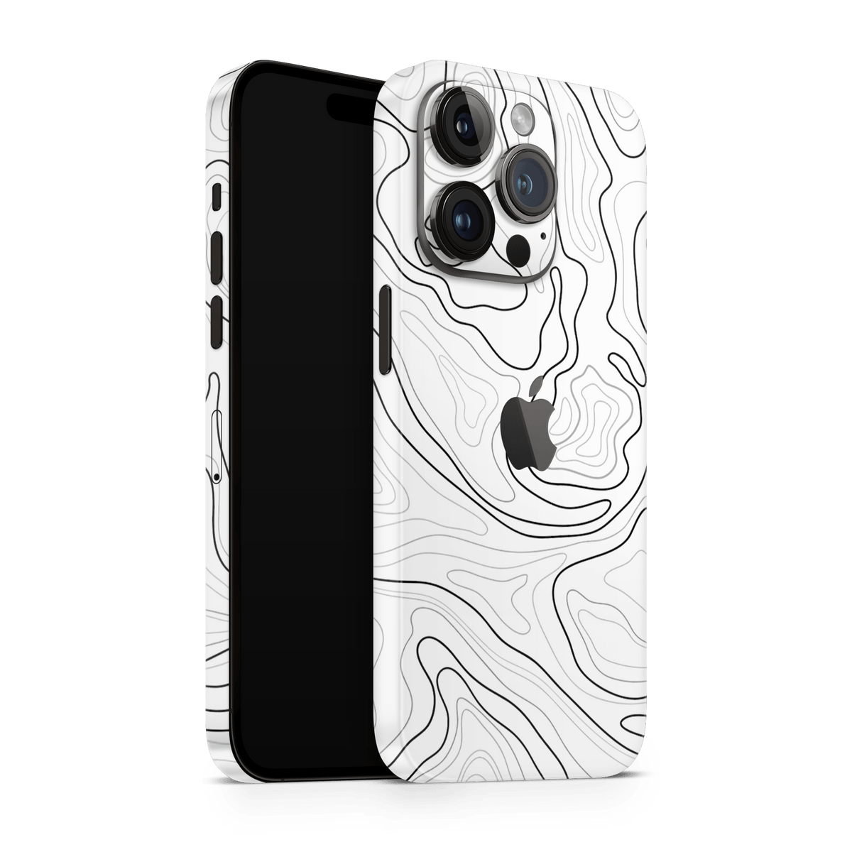 iPhone 16 Pro Max Skin Topo White Matt - TF Skins UG