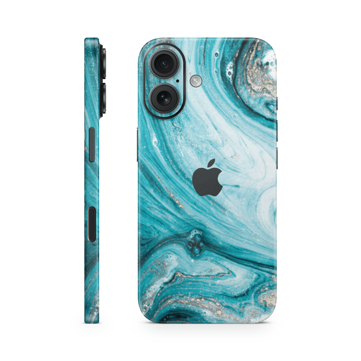 iPhone 16 Skin Liquid Blue - TF Skins UG
