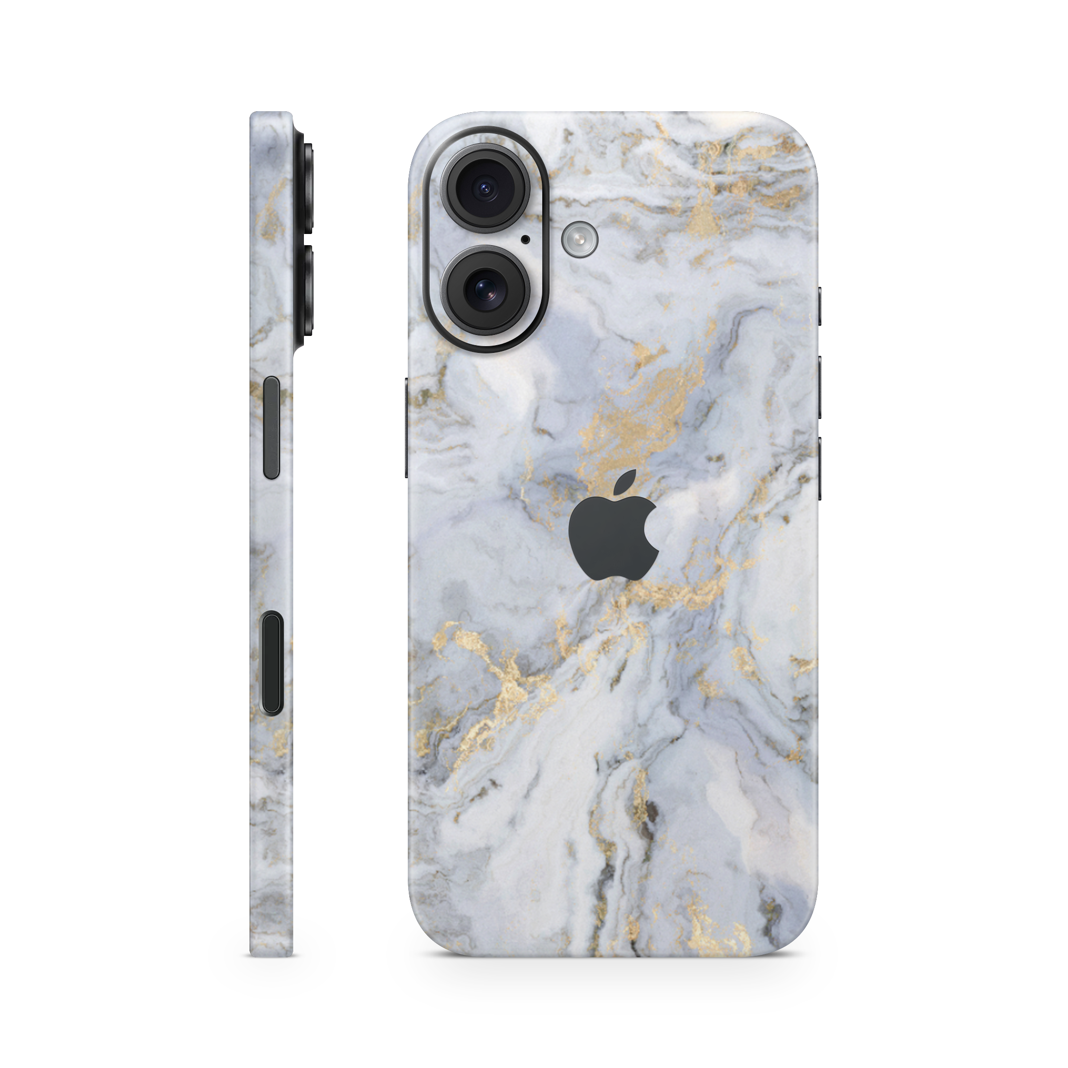 iPhone 16 Skin Gold Marble