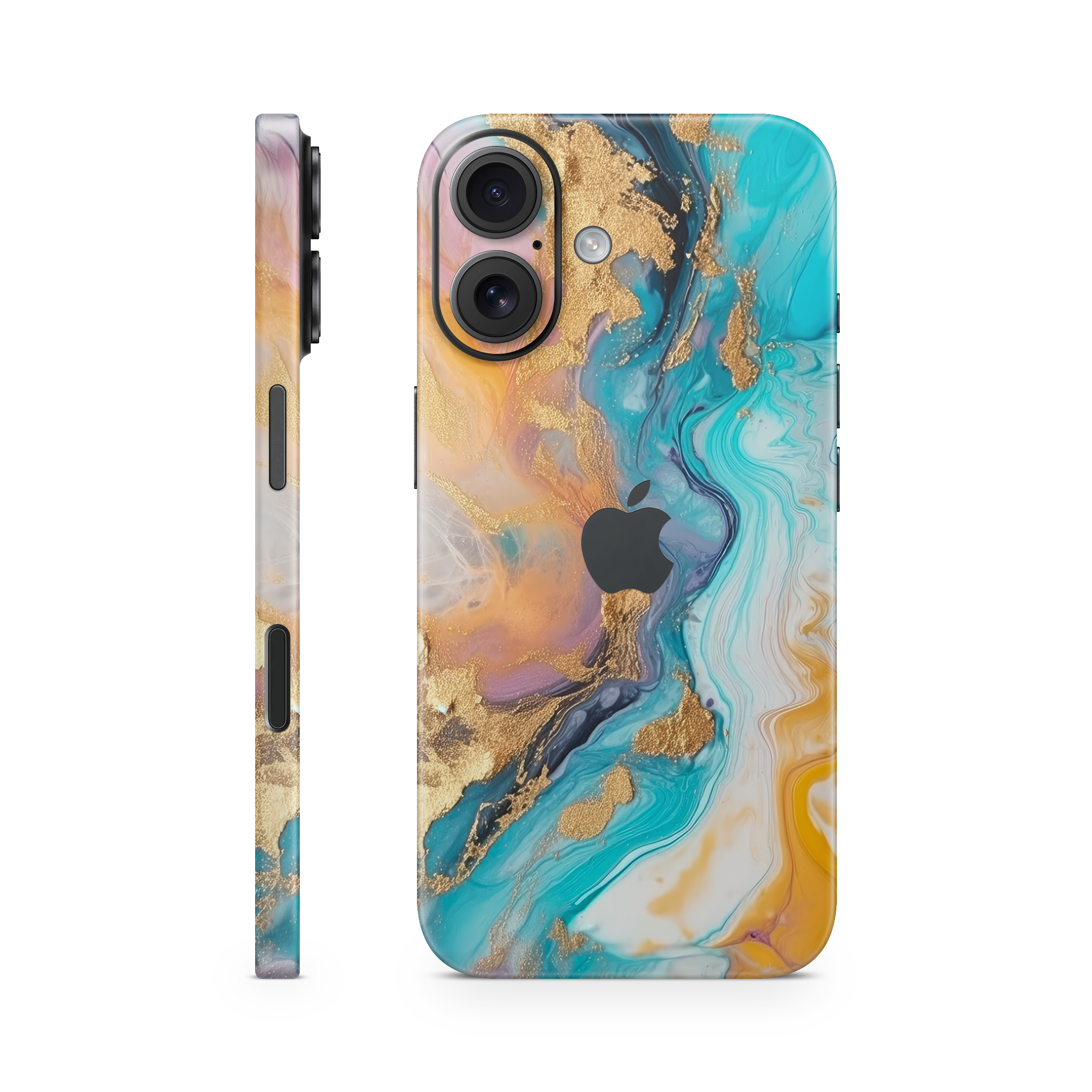 iPhone 16 Plus Skin Gold Pastell