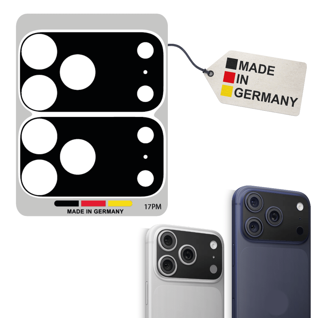 Kamera Aufkleber für iPhone 17 Pro Max – Schutzfolie fürs Kameraplateau – Kratzschutz & Anti-Fingerprint - TF Skins UG