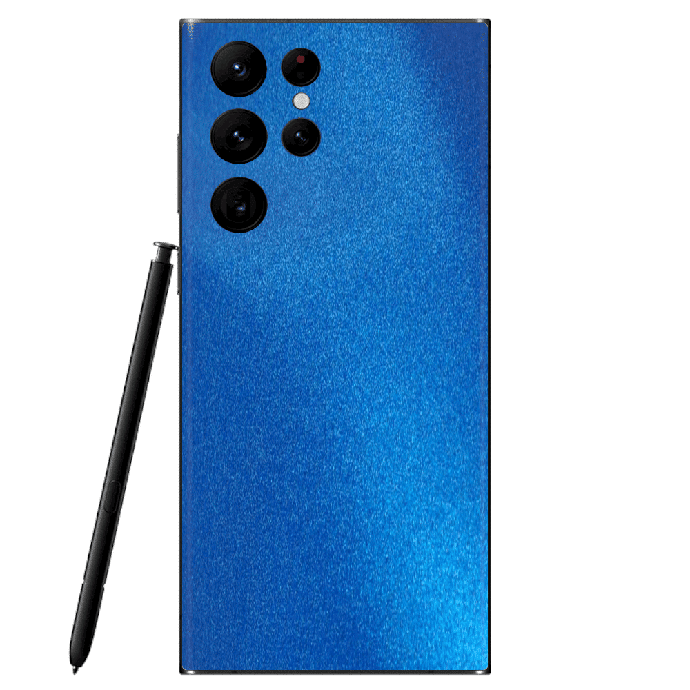 Galaxy S22 Skin Matt Blau Metallic
