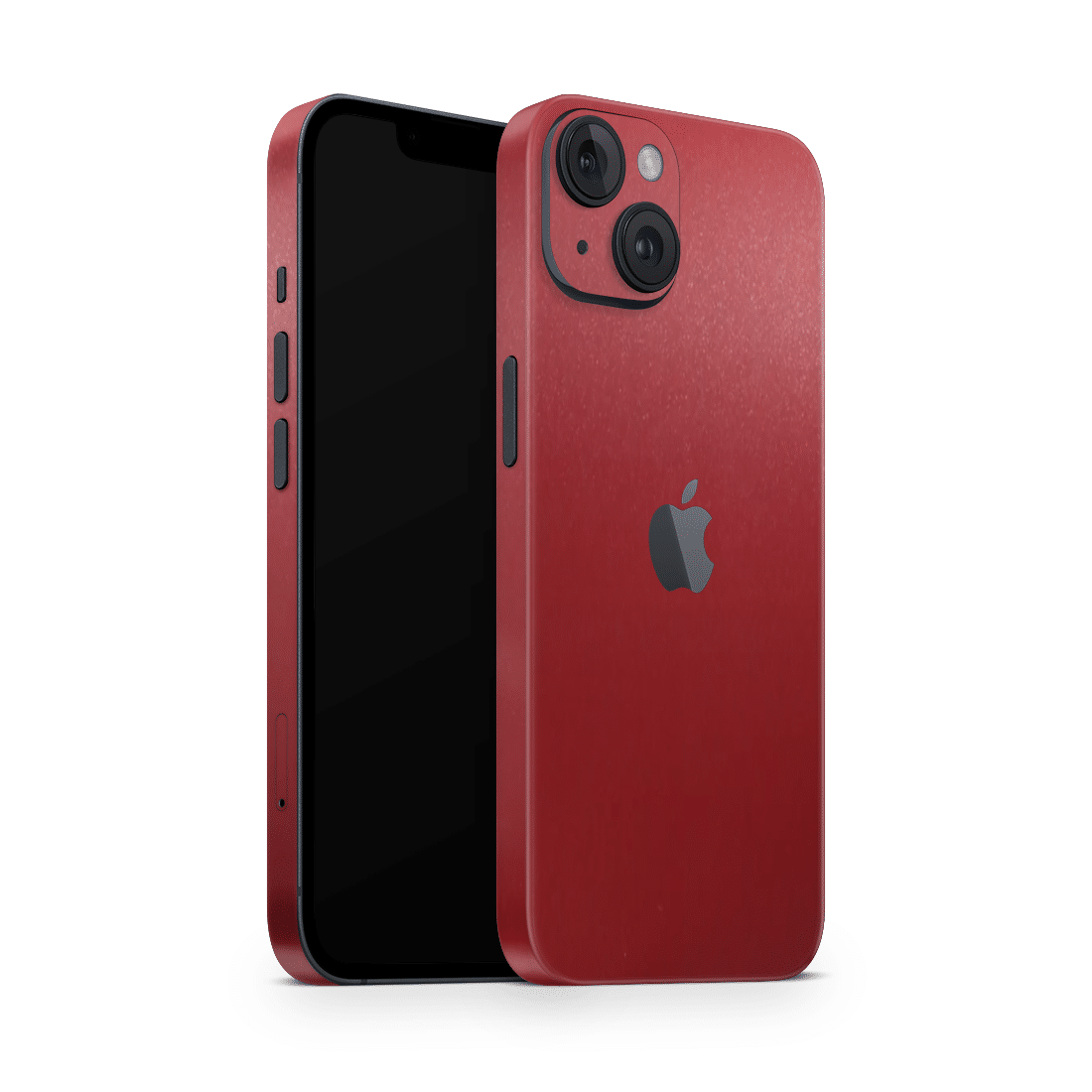 iPhone 15 Plus Skin Matt Rot Metallic