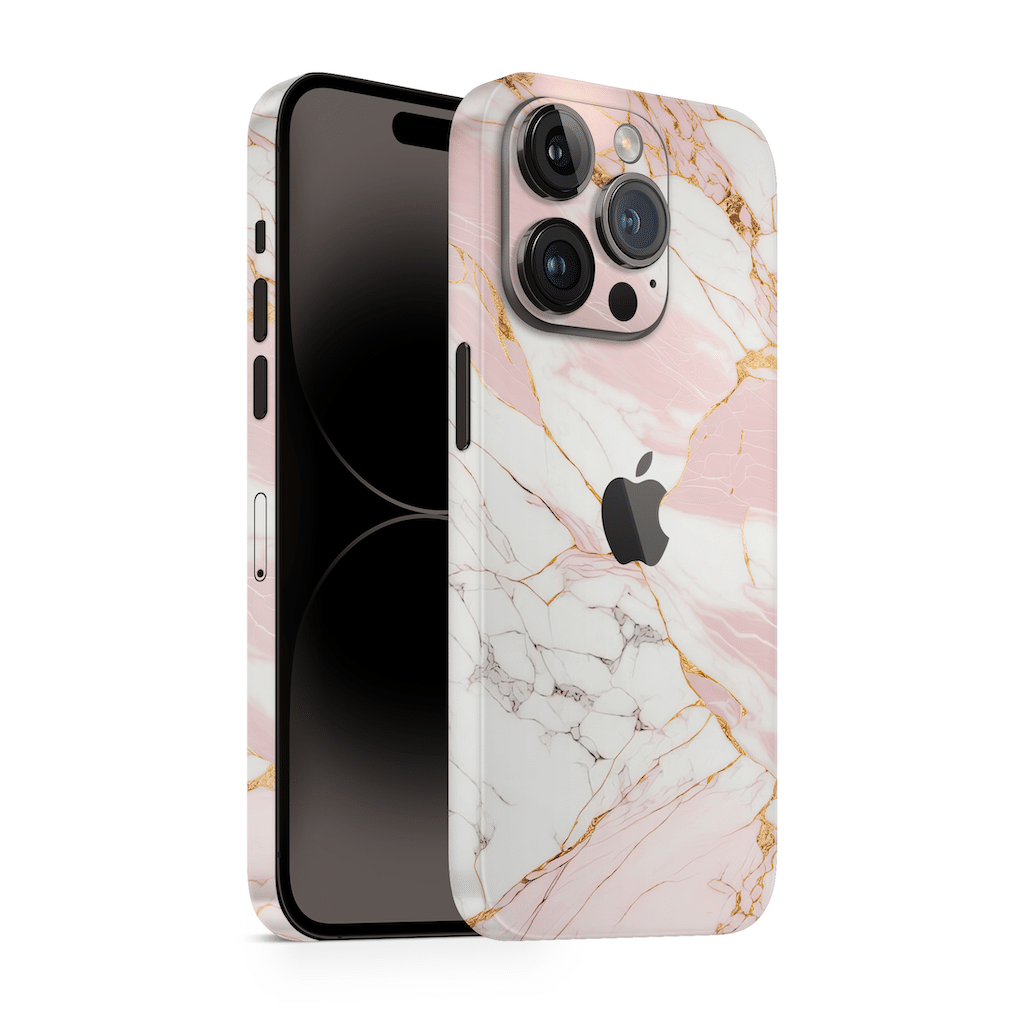 iPhone 16 Pro Skin Pink Marble