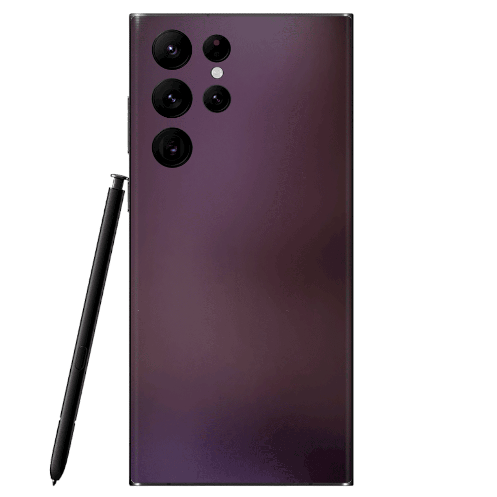 Galaxy S22 Ultra Skin Matte Purple Black
