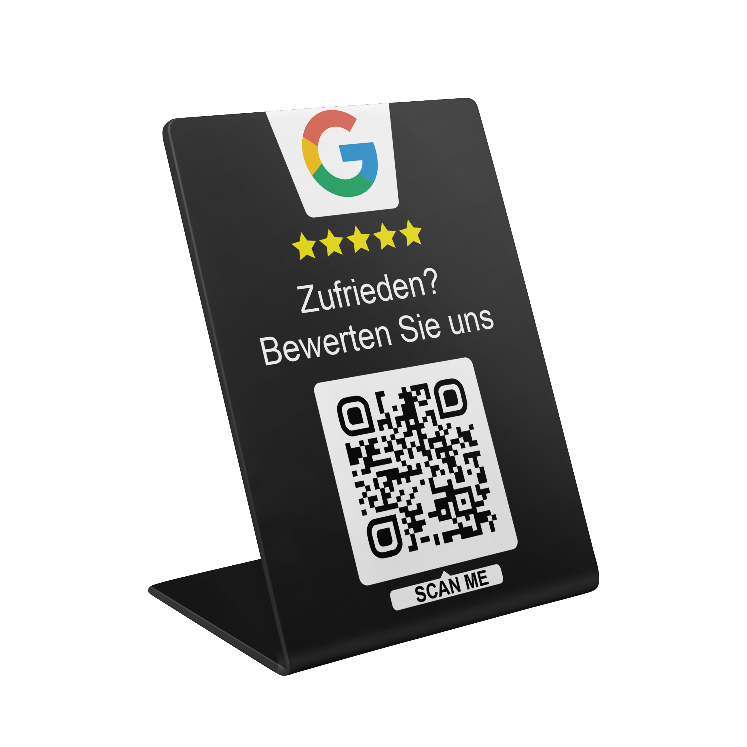 Goolge Bewertungsaufsteller Acryl Schwarz