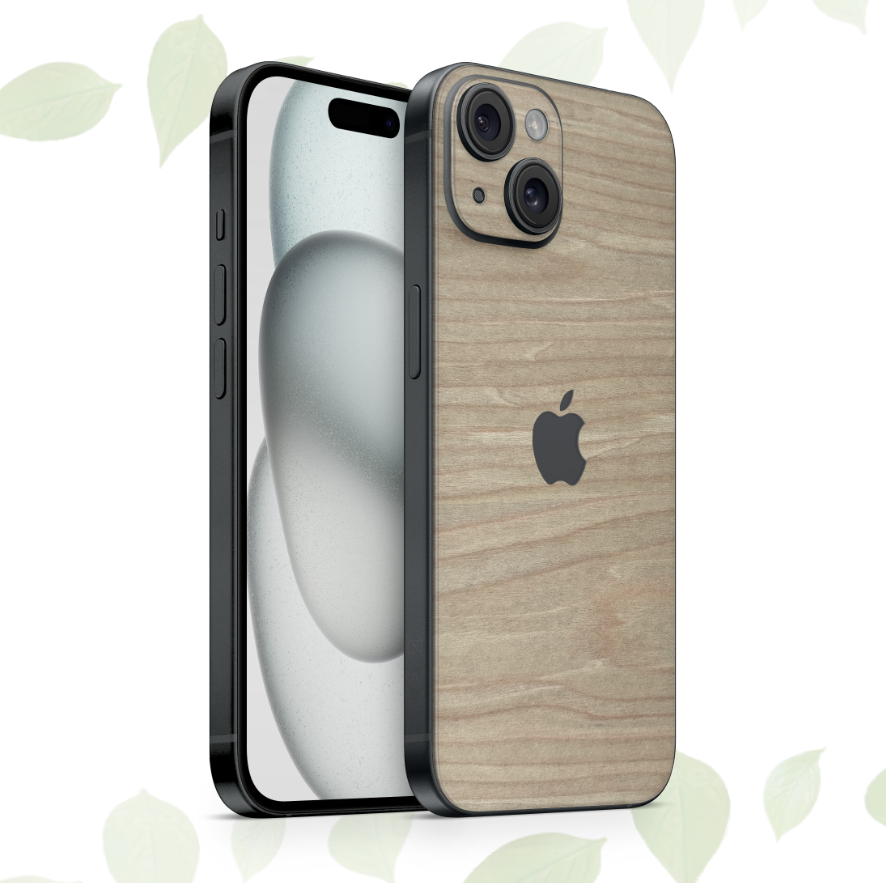 iPhone 15 Plus Skin Holz Zeder
