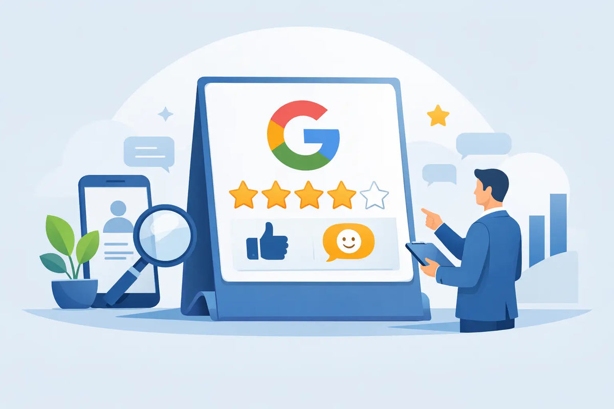 Google Bewertung Aufsteller richtig nutzen