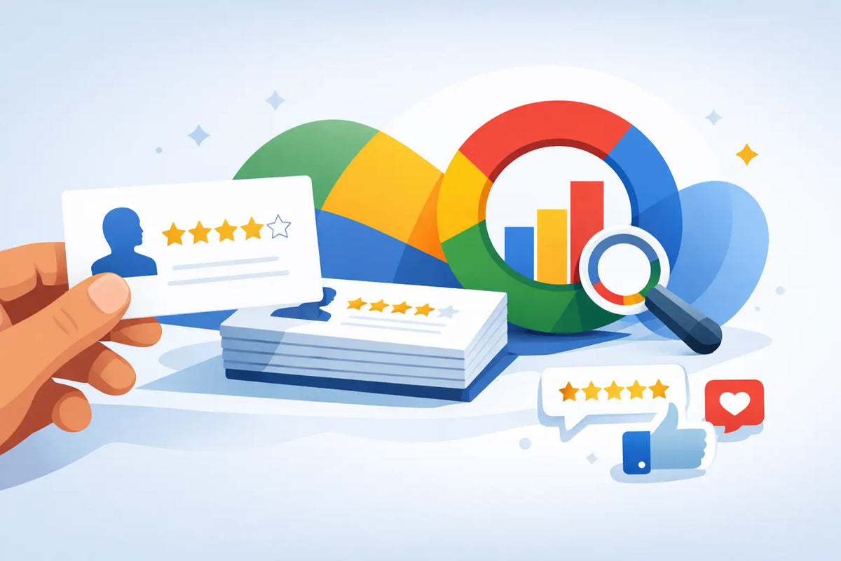 Visitenkarten mit Google Bewertung nutzen