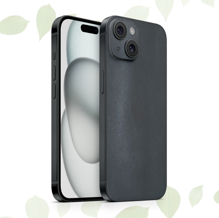iPhone 14 Skin Leder Schwarz