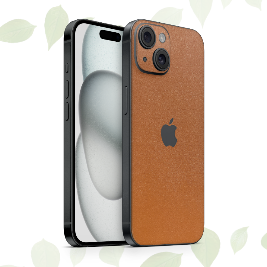 iPhone 14 Skin Leder Braun/Cognac