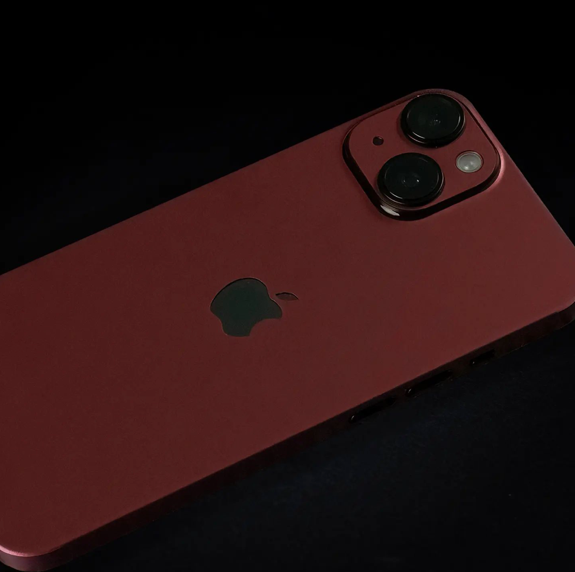 iPhone 15 Pro Max Skin Matt Rot Metallic