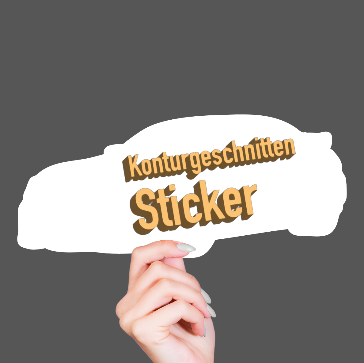 Custom Sticker Konturgeschnitten